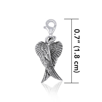 Angel Wings Clip Charm TWC085 - Jewelry